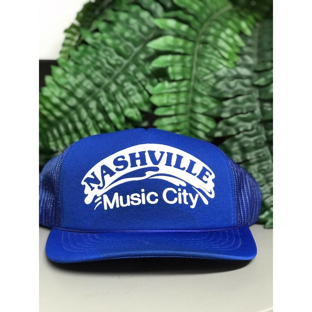 Vtg Nashville Music City Trucker Hat